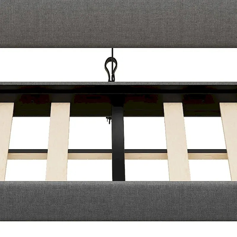 Modern Stylish Twin Size Upholstered Storage Daybed with Nailhead Trim