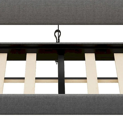 Modern Stylish Twin Size Upholstered Storage Daybed with Nailhead Trim