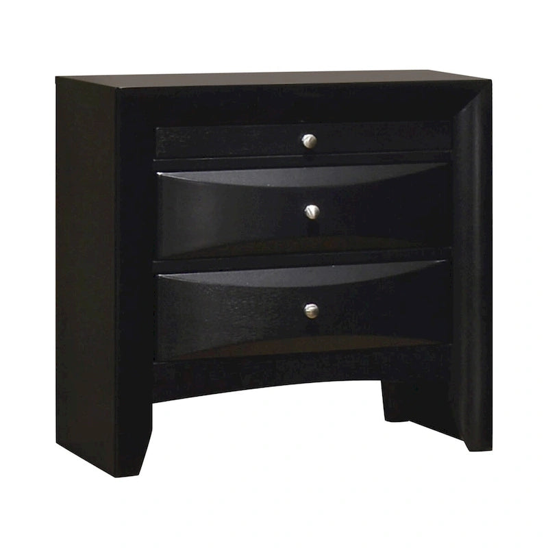 Isabel Black 5-piece Storage Bedroom Set with 2 Nightstands