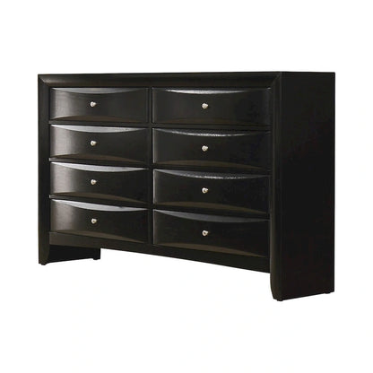 Isabel Black 5-piece Storage Bedroom Set with 2 Nightstands