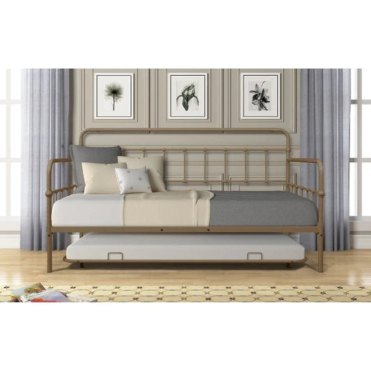 Metal Frame Daybed with trundle