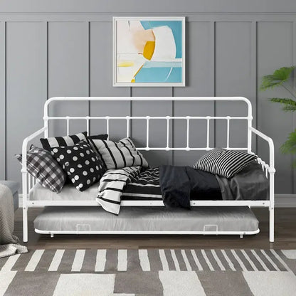 Metal Frame Daybed with trundle