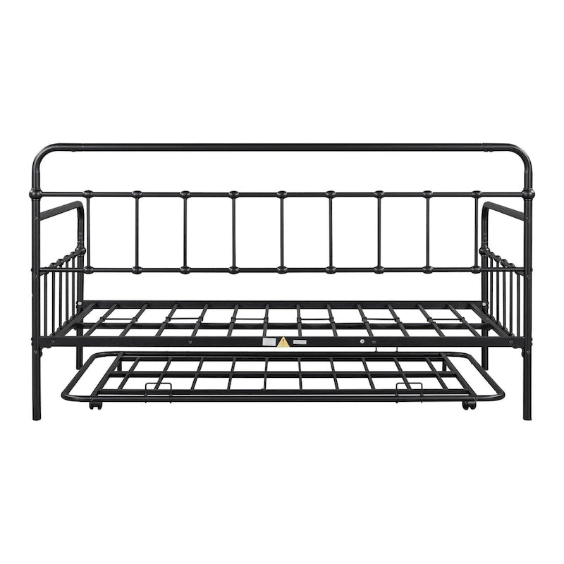 Metal Frame Daybed with trundle