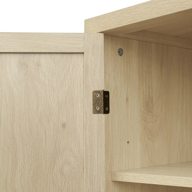 4 Door Cabinet with 1 Drawer with 4 Adjustable Inner Shelves