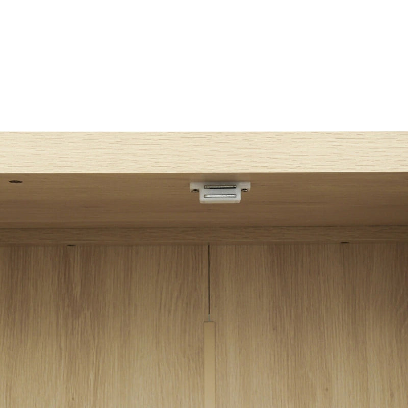 4 Door Cabinet with 1 Drawer with 4 Adjustable Inner Shelves