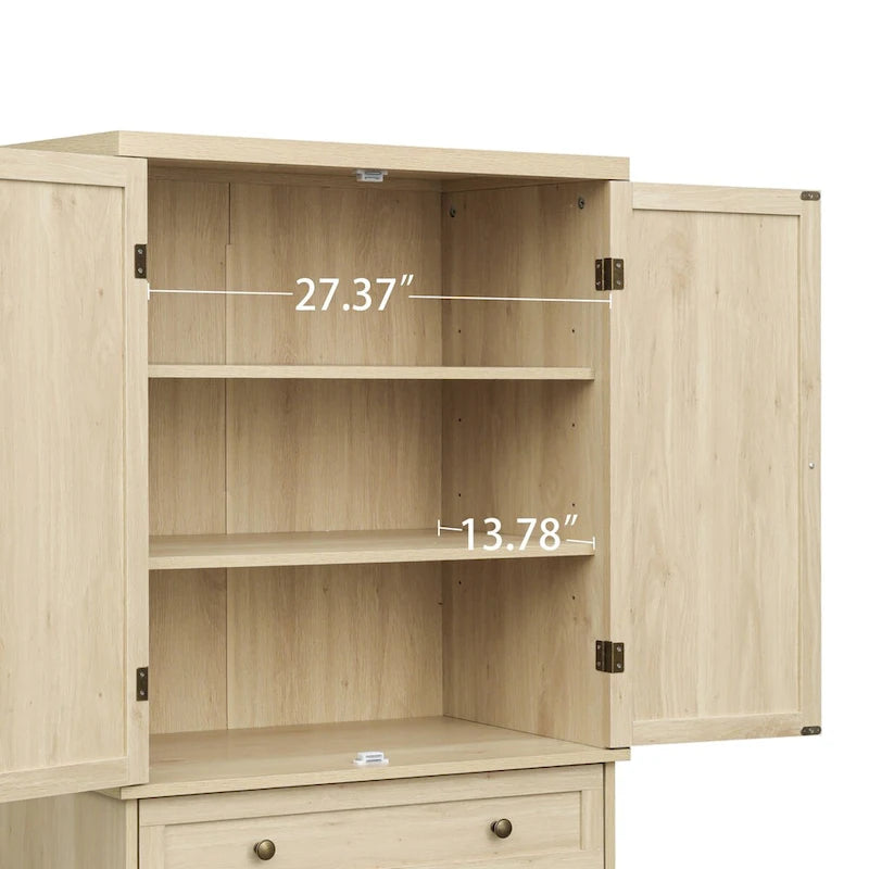 4 Door Cabinet with 1 Drawer with 4 Adjustable Inner Shelves