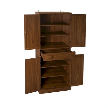 4 Door Cabinet with 1 Drawer with 4 Adjustable Inner Shelves