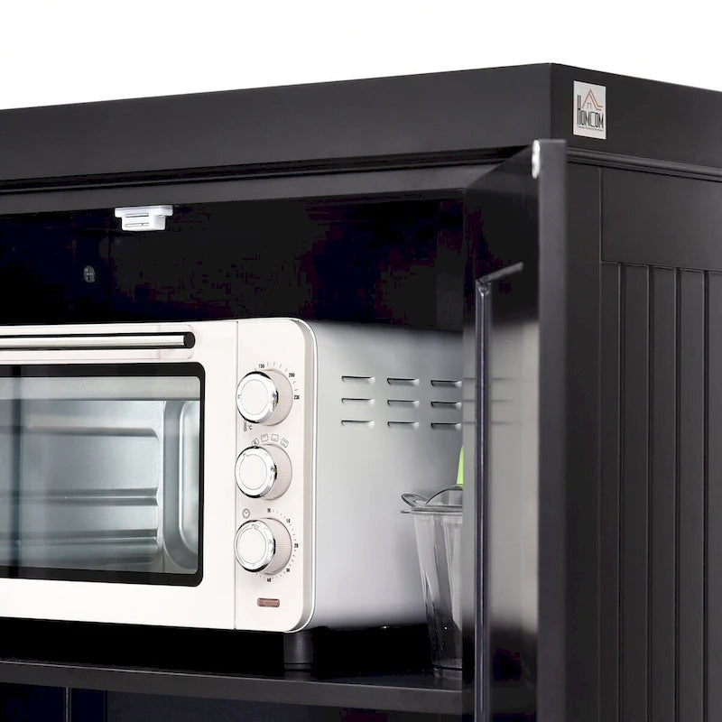 72 Kitchen Pantry, Tall Storage Cabinet, Freestanding Cupboard with Drawer, Doors and Adjustable Shelves