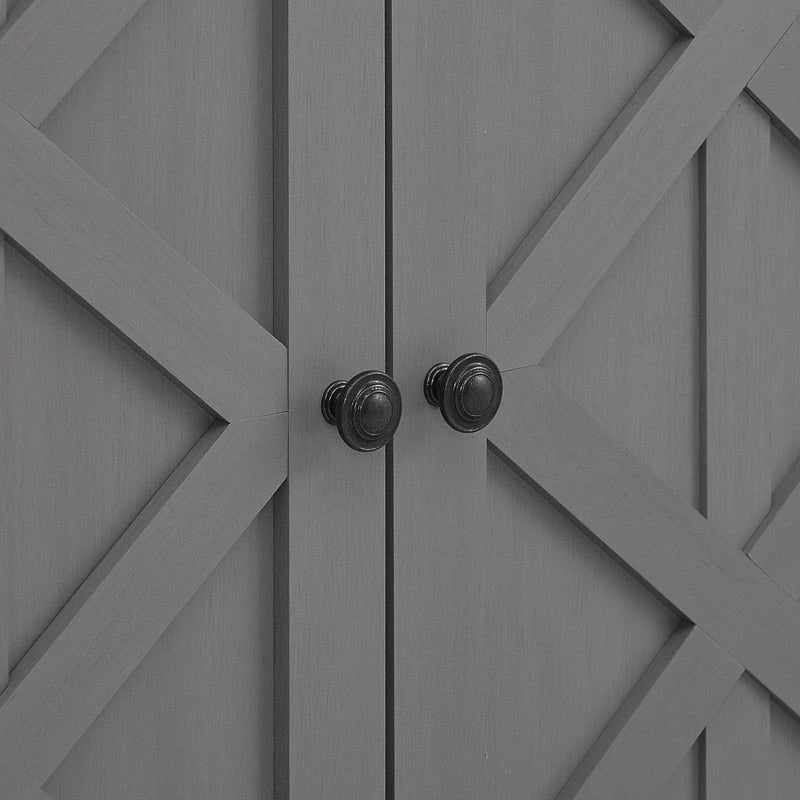 70-inch Extra-Wide Rustic TV Stand for 80 TVs - Natural Wood Finish