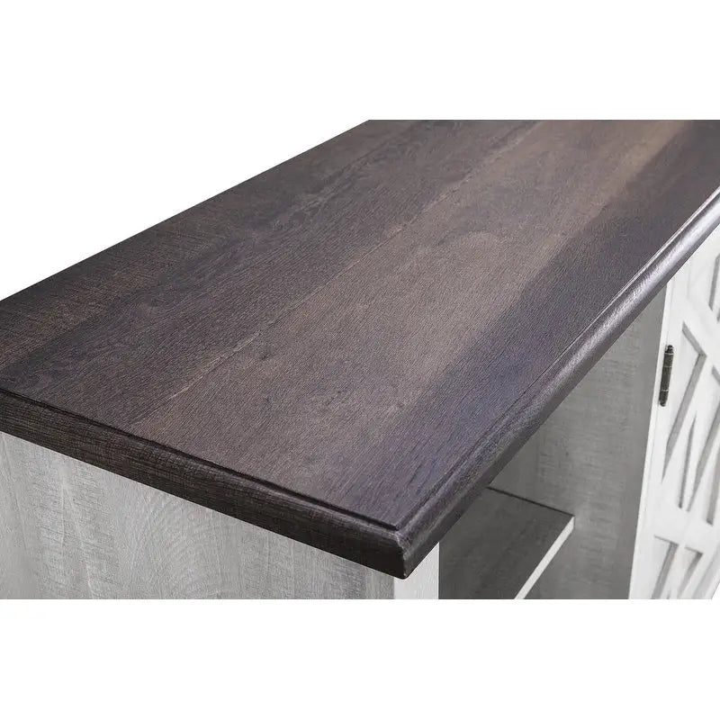 70-inch Extra-Wide Rustic TV Stand for 80 TVs - Natural Wood Finish