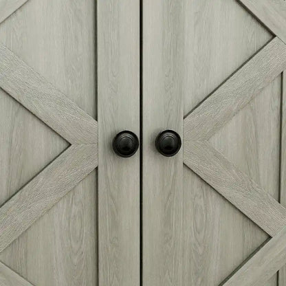 70-inch Extra-Wide Rustic TV Stand for 80 TVs - Natural Wood Finish