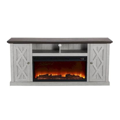 68 in. TV Stand Console for TVs up to 75 in. with Fireplace - 68 inches in width