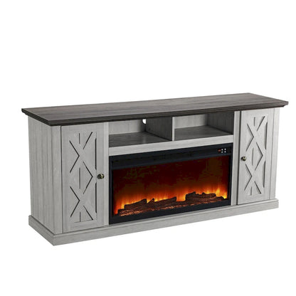 68 in. TV Stand Console for TVs up to 75 in. with Fireplace - 68 inches in width