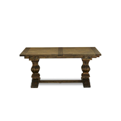 East West Furniture 11 Piece Kitchen Table Set- a Dining Table and 10 Linen Fabric Parson Chairs(Finish Options)