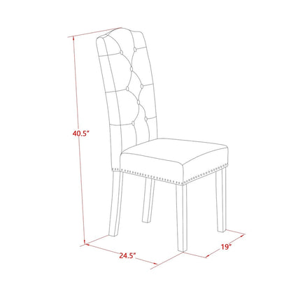 East West Furniture 11 Piece Kitchen Table Set- a Dining Table and 10 Linen Fabric Parson Chairs(Finish Options)
