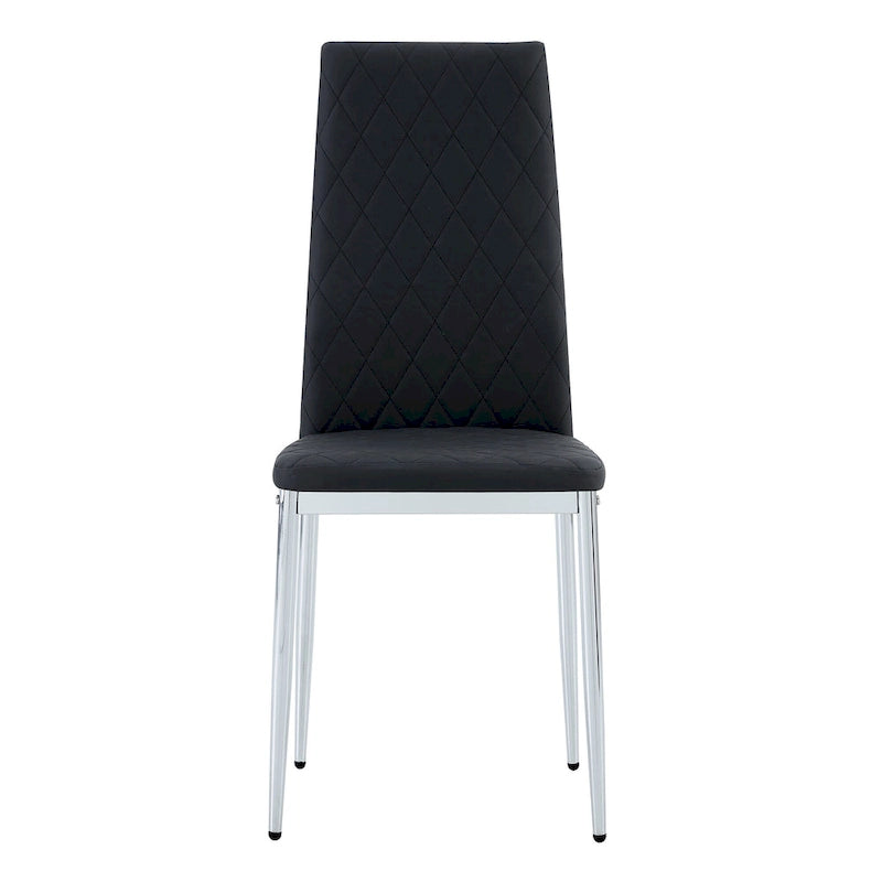 Dining chair, black chair and 6-piece set of