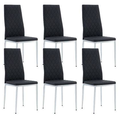 Dining chair, black chair and 6-piece set of