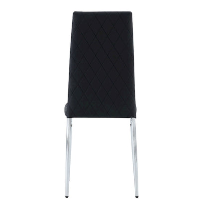 Dining chair, black chair and 6-piece set of