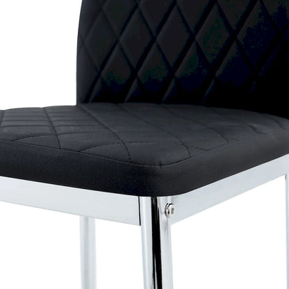 Dining chair, black chair and 6-piece set of