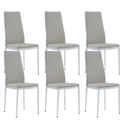 Dining chair, black chair and 6-piece set of