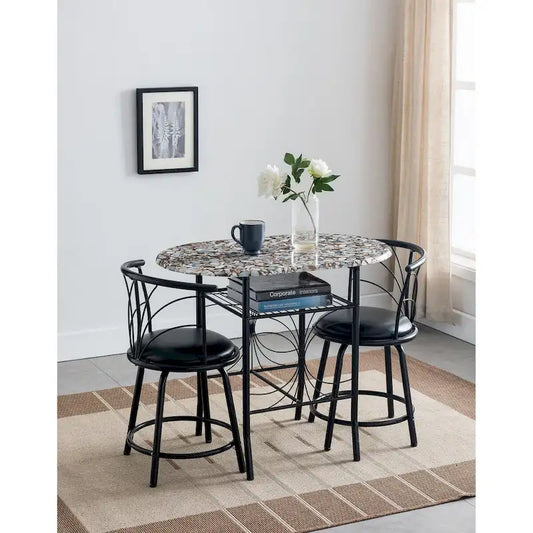 Volmer 3 Piece Dining Set