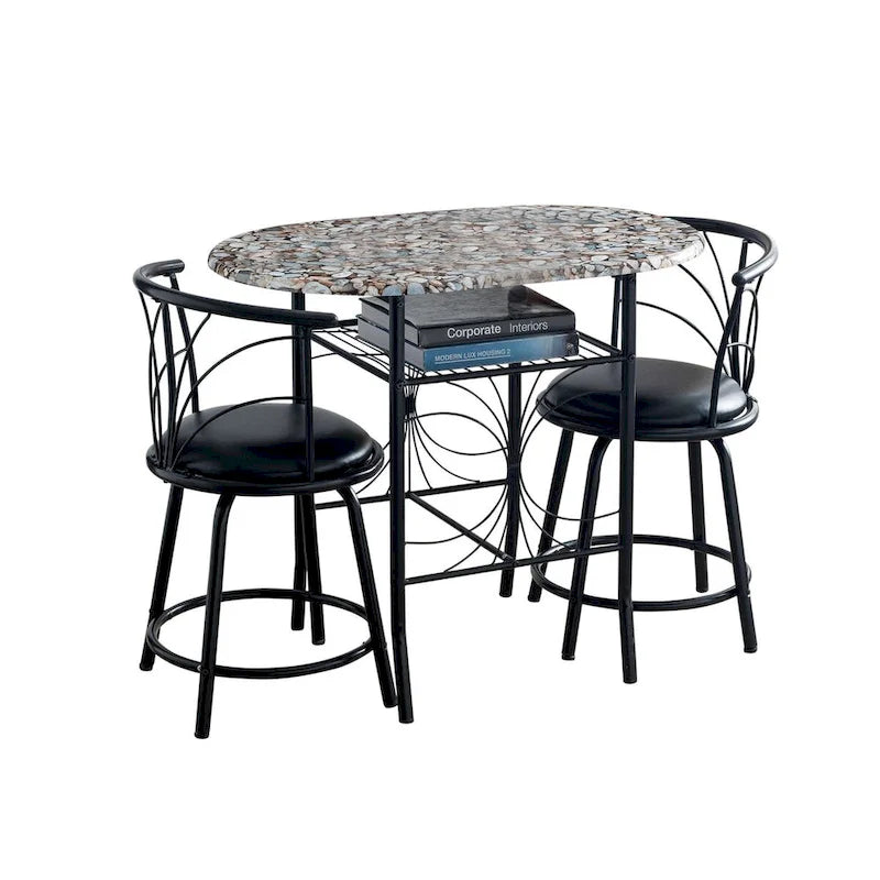 Volmer 3 Piece Dining Set