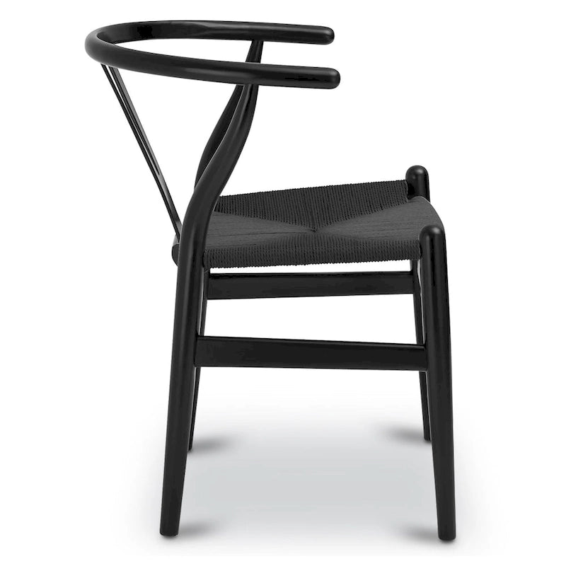 Poly & Bark Weave Chairs - Solid Wood Frame (Set of 2)