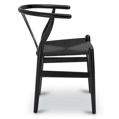 Poly & Bark Weave Chairs - Solid Wood Frame (Set of 2)