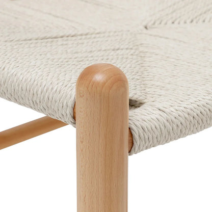 Poly & Bark Weave Chairs - Solid Wood Frame (Set of 2)