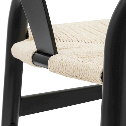 Poly & Bark Weave Chairs - Solid Wood Frame (Set of 2)