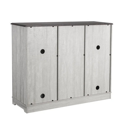 47 in. Modern X-Door Wine Cabinet w/ Built-in Wine Rack - 47 in Width