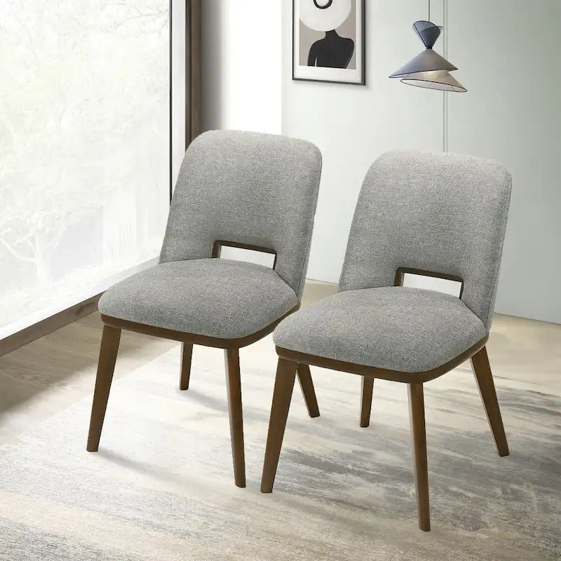 Raleigh Luxury Modern Solid Wood Dining Chair (Set of 2)