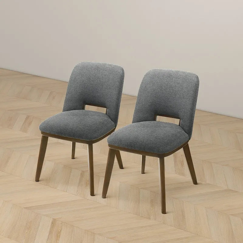 Raleigh Luxury Modern Solid Wood Dining Chair (Set of 2)