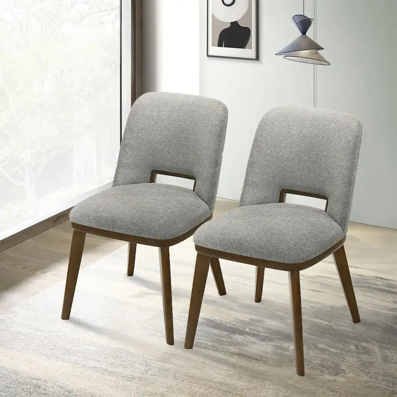 Raleigh Luxury Modern Solid Wood Dining Chair (Set of 2)