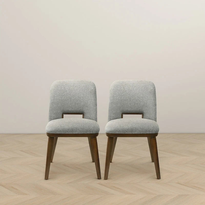 Raleigh Luxury Modern Solid Wood Dining Chair (Set of 2)