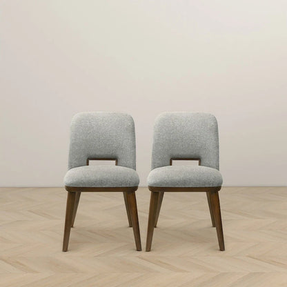 Raleigh Luxury Modern Solid Wood Dining Chair (Set of 2)