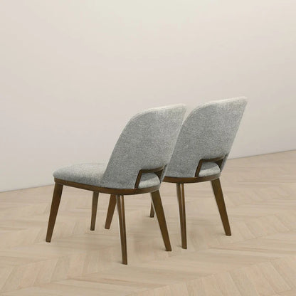 Raleigh Luxury Modern Solid Wood Dining Chair (Set of 2)