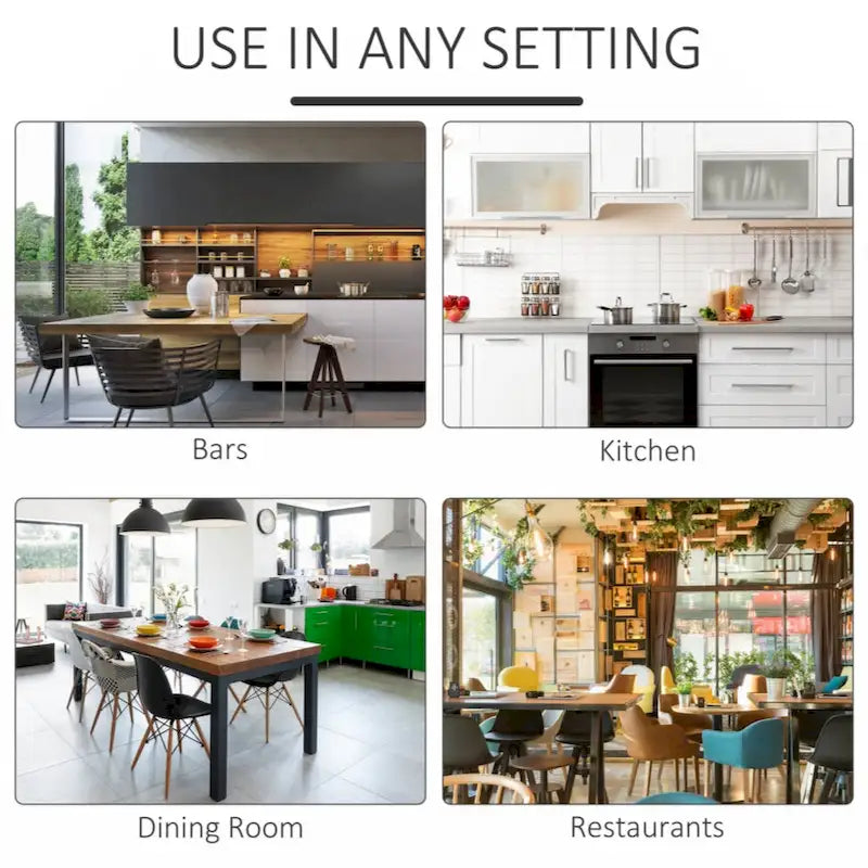 5 Piece Dining Room Table Set, Wooden Kitchen Table and Chairs for Dinette, Breakfast Nook, Chestnut Brown