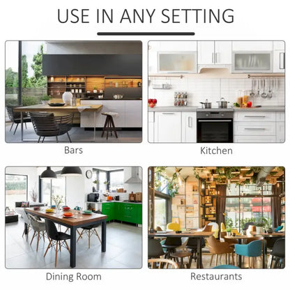 5 Piece Dining Room Table Set, Wooden Kitchen Table and Chairs for Dinette, Breakfast Nook, Chestnut Brown