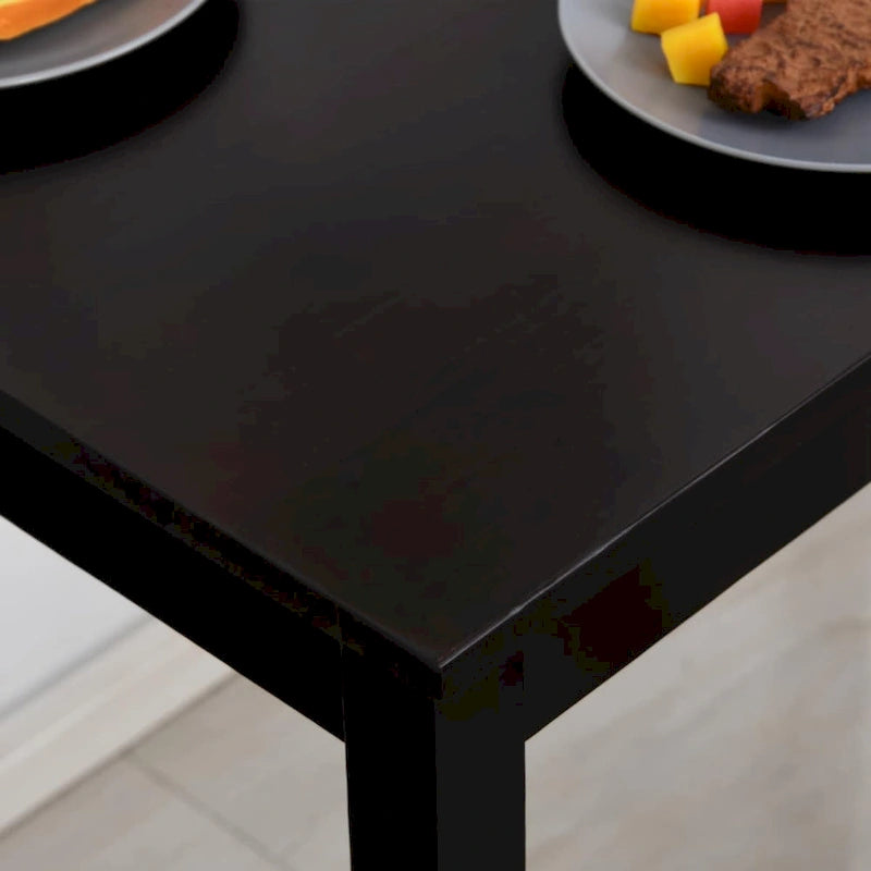 5 Piece Dining Room Table Set, Wooden Kitchen Table and Chairs for Dinette, Breakfast Nook, Chestnut Brown