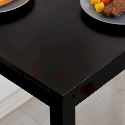 5 Piece Dining Room Table Set, Wooden Kitchen Table and Chairs for Dinette, Breakfast Nook, Chestnut Brown