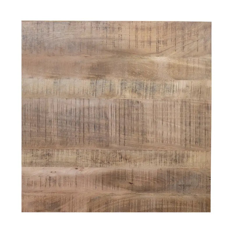 48 Square Dining Table, Solid Mango Wood with Sturdy Metal Spider Leg