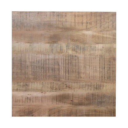 48 Square Dining Table, Solid Mango Wood with Sturdy Metal Spider Leg