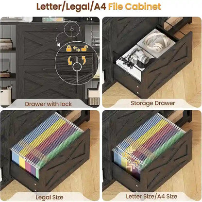 6 Layer File Cabinet Lock Vertical Filing Cabinet Charging Station