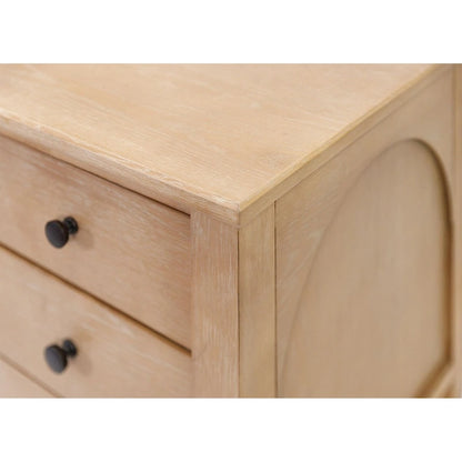 Modern Wood Lateral File, Storage File Drawer, Office File Drawer, Fully Assembled, Light Brown