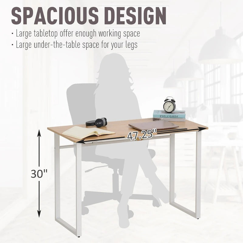 Modern Writing Table with Adjustable Tiltable Tabletop