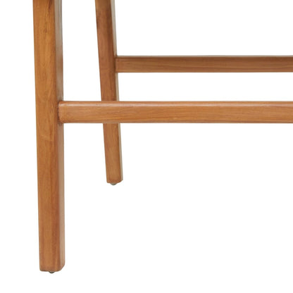 Leather Handmade Woven Dining Chair with Teak Wood Frame - Set of 2 Brown, White or Black- Roche River Decor