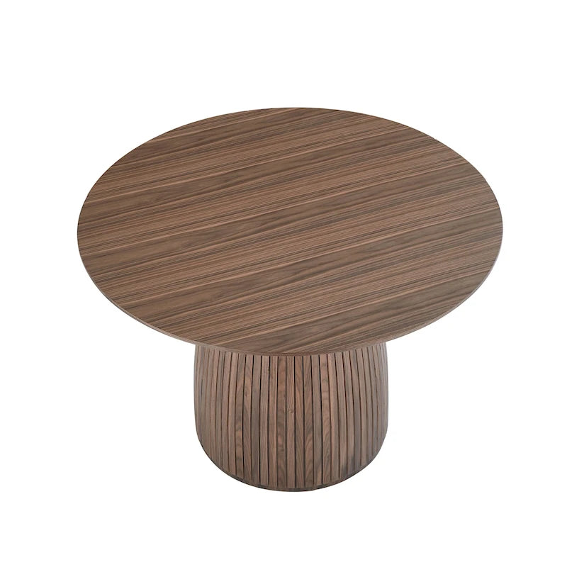 Round Dining Table Modern Wood Kitchen Table