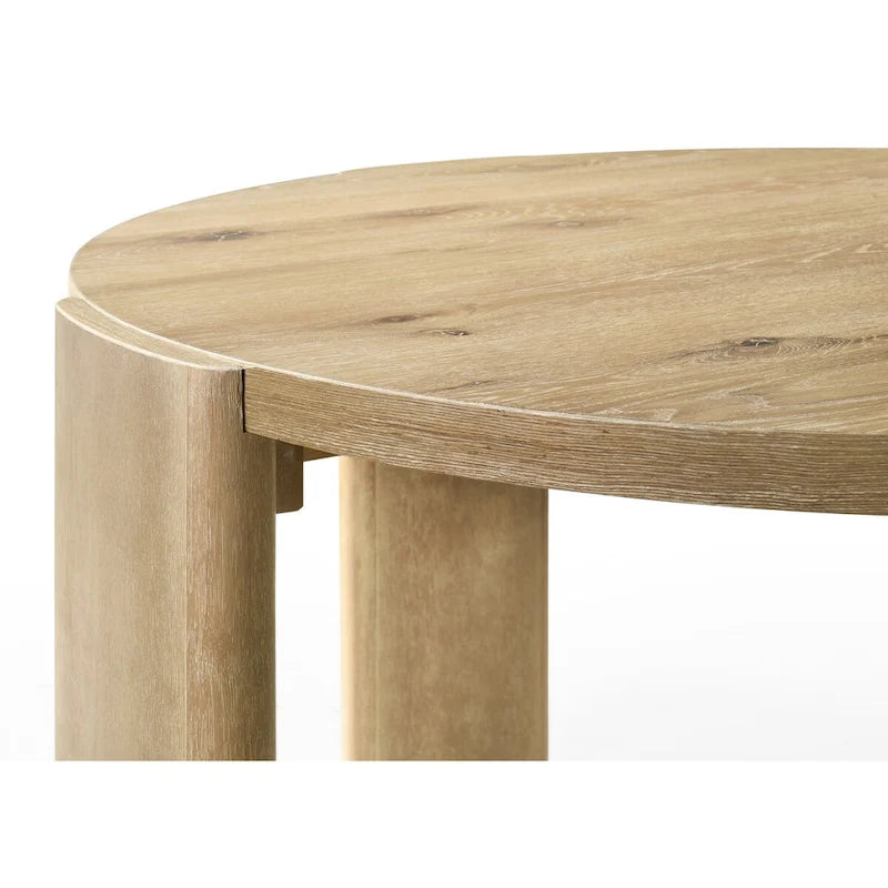 Bowen Oak Finish 47 Round Dining Table