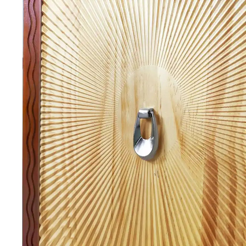 60 Vintage 4 Door Carved Pattern Buffet/Sideboard